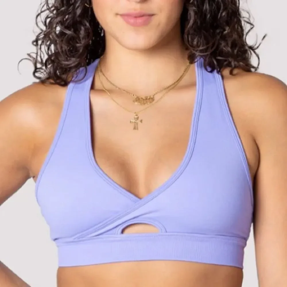 NWT Diosa Fit Radiant Sports Bra in Lavender XL